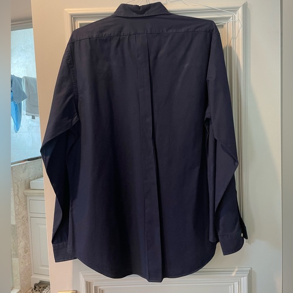 Ralph Lauren Navy Blue button down - Picture 2 of 3